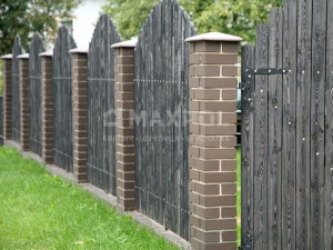 Оголовок для забора ZG-Klinkier Brown C42
