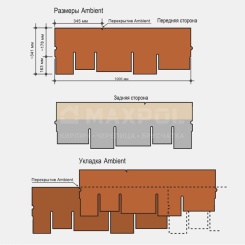 Черепица мягкая KATEPAL Ambient Аравийское дерево однослойная Черепица мягкая KATEPAL Ambient Аравийское дерево однослойная