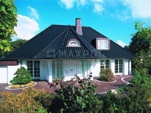 Черепица керамическая Braas Агат 14 Антрацит