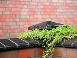 Оголовок для забора ZG-Klinkier Dark-brown glazed C38 Оголовок для забора ZG-Klinkier Dark-brown glazed C38